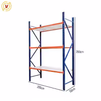 خرید و قیمت قفسه ایزی راک 3 طبقه سایز 200x50 ارتفاع 200 - قفسه‌بندی وکیلی