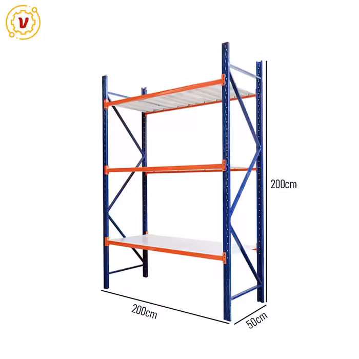 خرید و قیمت قفسه ایزی راک 3 طبقه سایز 200x50 ارتفاع 200 - قفسه‌بندی وکیلی