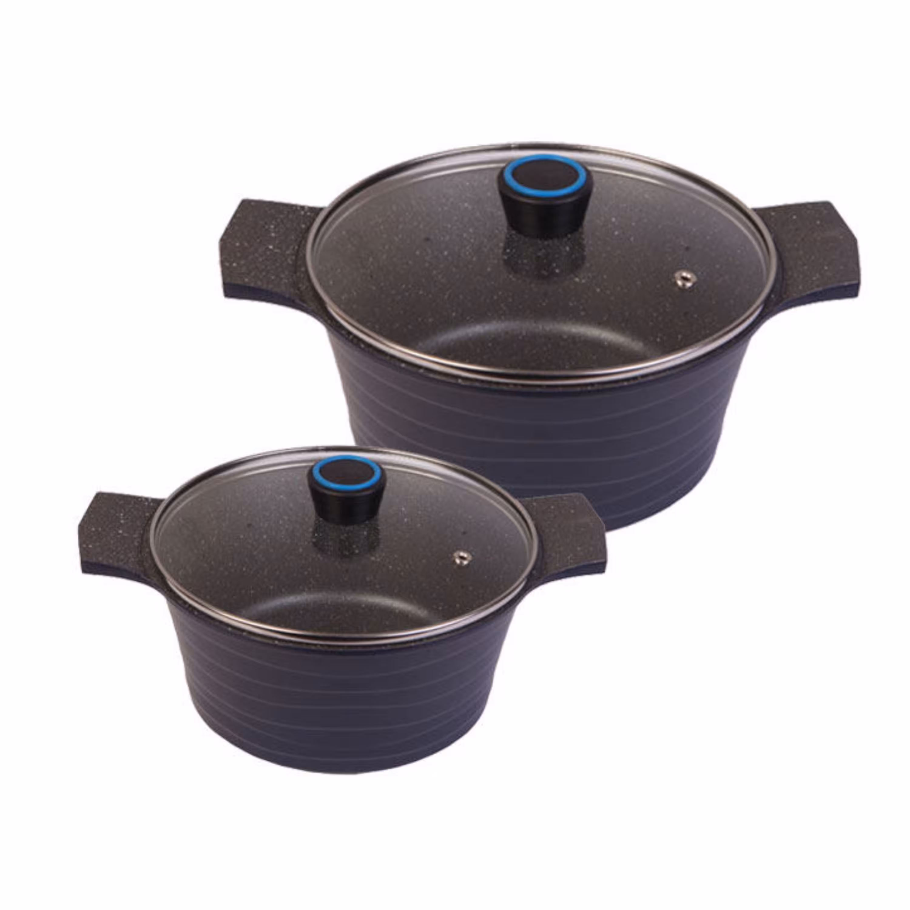 سرویس قابلمه 4 پارچه دسینی  Rejina ( سایز 20 و 24) (مشکی-طوسی)(گارانتی یکساله)