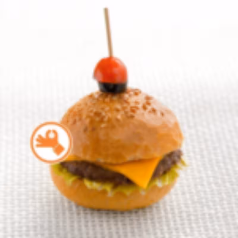 مینی چیزبرگر خوشمزه و لذیذ