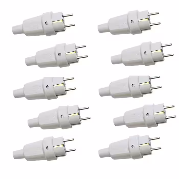 دوشاخه برق پارت الکتریک مدل 972 بسته 10 عددی | کالا مکس