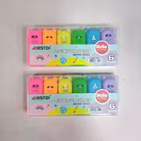 هایلایتر  6تایی موش کوچولو با کیفیت و عالی دارای جعبه