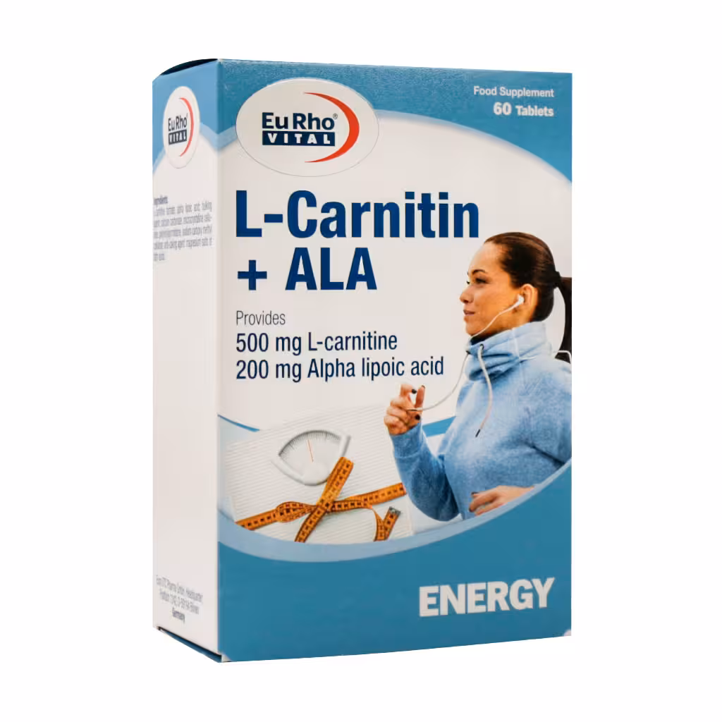 قرص ال کارنیتین و آ ال آ یوروویتال 60عدد | Eurho Vital L Carnitin And ALA