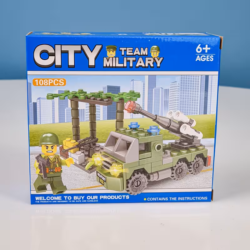 اسباب بازی لگو سری شهر 108 تکه city مدل ارتشی کد LXA2336