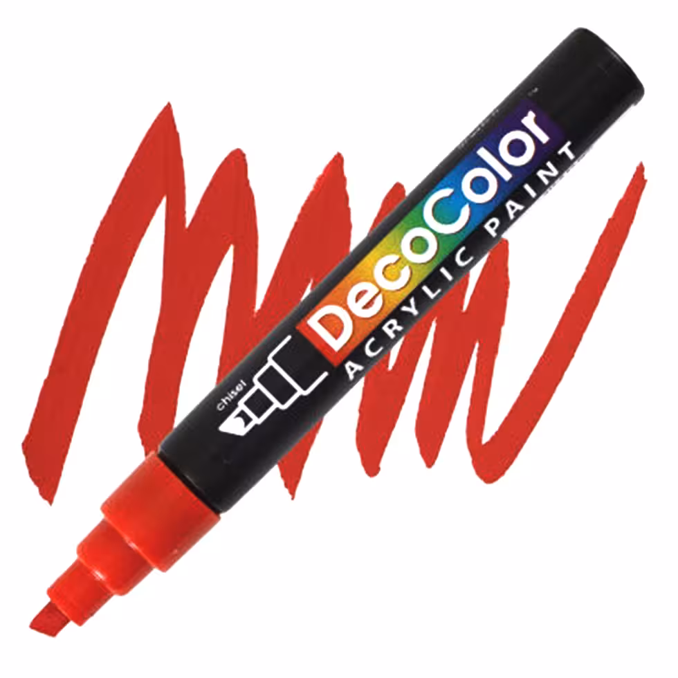 ماژیک اکریلیک قرمز رنگ برند دکوکالر