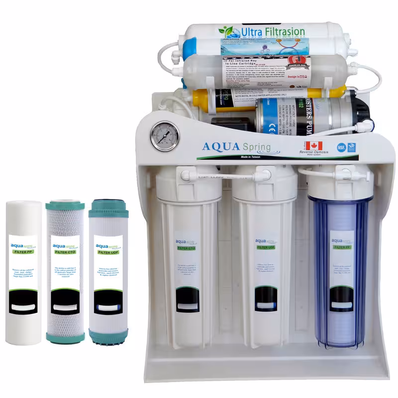 دستگاه تصفیه کننده آب آکوآ اسپرینگ مدل UF – SF4600 به همراه فیلتر مجموعه 3 عددی
