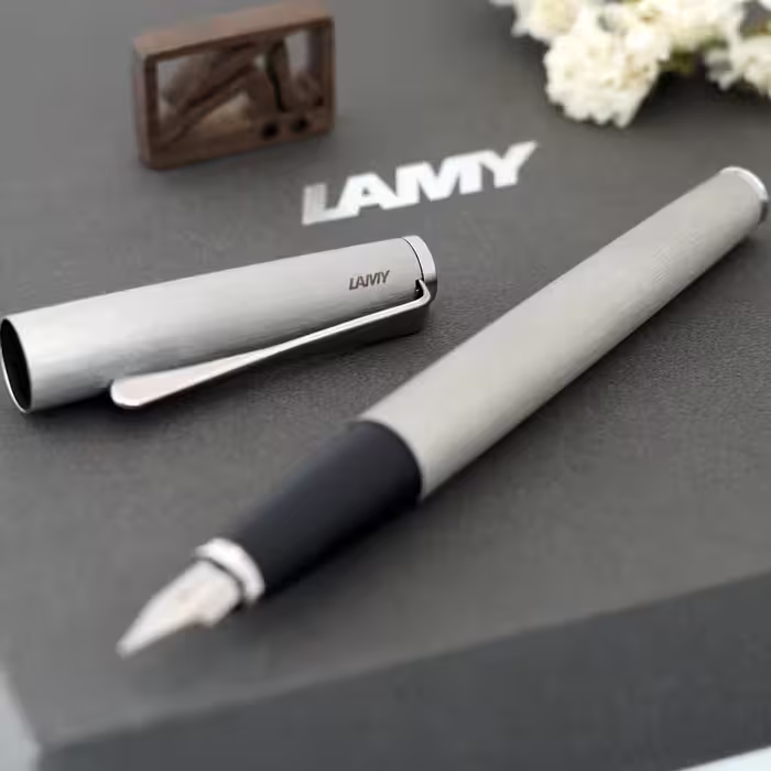 خودنویس لامی استودیو استیل مات LAMY Studio FP Brushed stainless steel 65