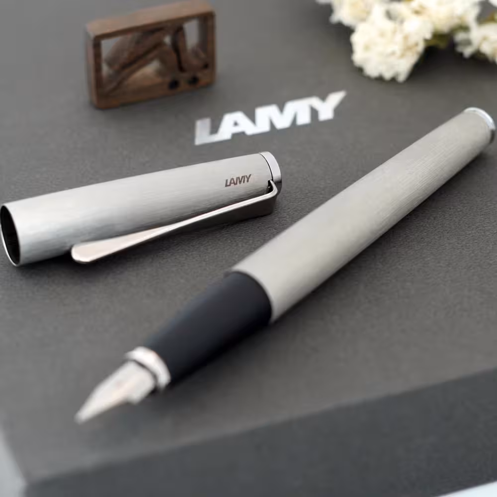 خودنویس لامی استودیو استیل مات LAMY Studio FP Brushed stainless steel 65