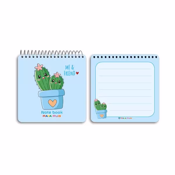 دفترچه یادداشت 10×10 طلقی فانتزی