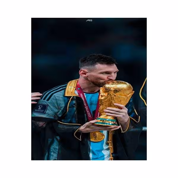 تابلو شاسی طرح لیونل مسی کد 1232 | دنیای قاب