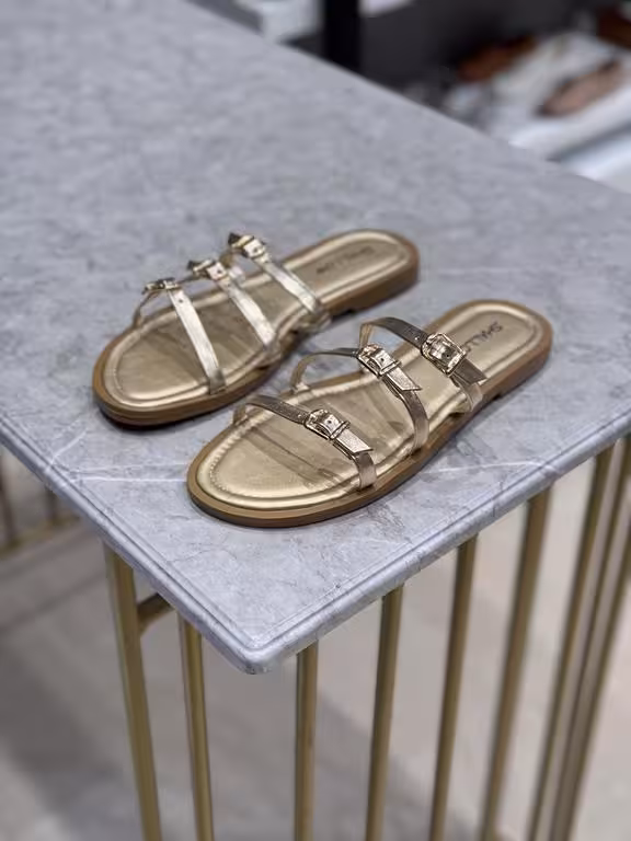 صندل زنانه طبی کد ss189 رنگ طلایی سایز 37