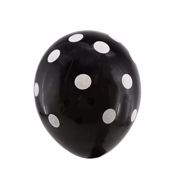 بادکنک مشکی خال سفید