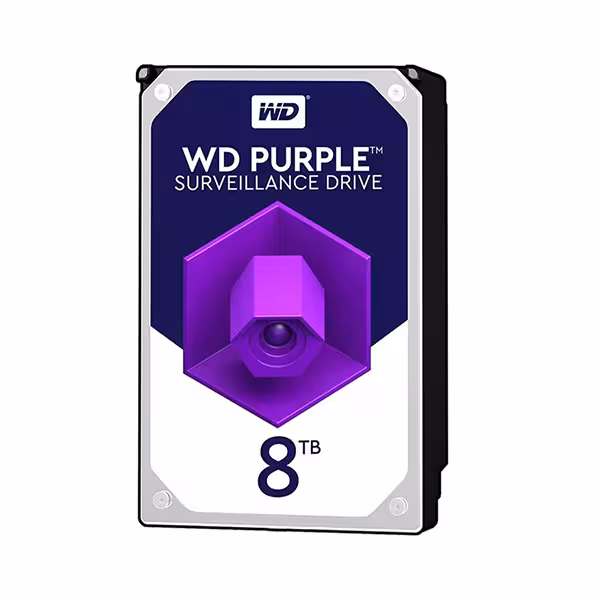 هارد دیسک اینترنال وسترن دیجیتال سری بنفش ظرفیت 8 ترابایت (اصل-اکبند) 8 Western Digital Purple Internal Hard