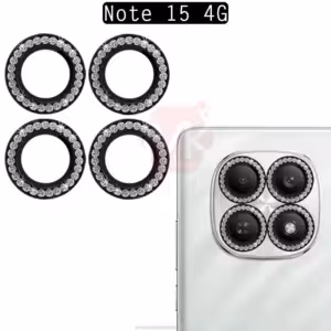 محافظ لنز نگین دار شیائومی Diamond Ring Lens Protector Glass | Redmi Note 15 4G