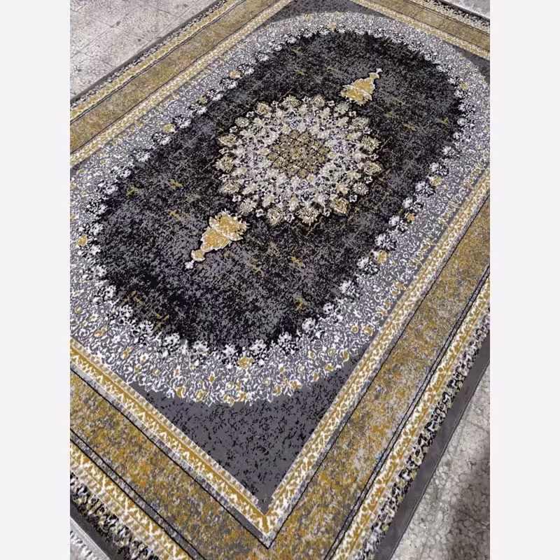 فرش ماشینی کاشان 440شانه سبک وزن نخ بی سی اف طرح گیتادودی9متری (باارسال رایگان)