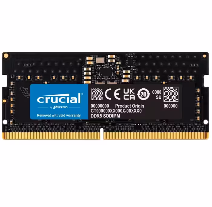 رم لپ تاپ DDR5 تک کاناله 5600 مگاهرتز Crucial ظرفیت 32 گیگابایت
