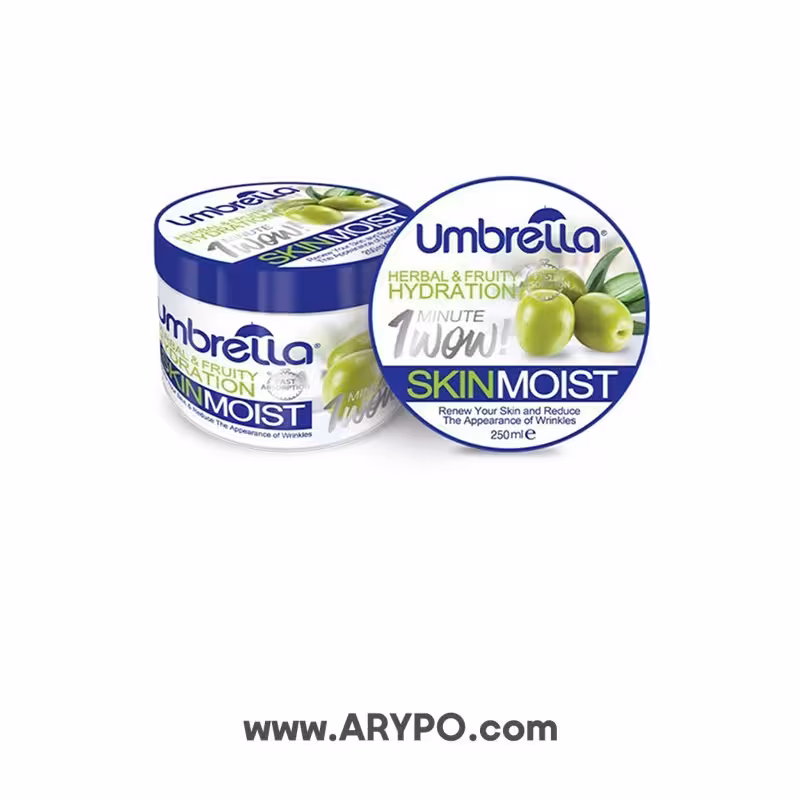 ژل کرم مرطوب کننده و آبرسان آمبرلا حاوی روغن زیتون