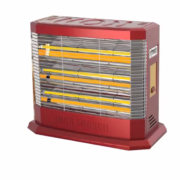 بخاری برقی 3 المنت آلینا رنگ آلبالویی