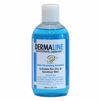 محلول پاک کننده مناسب پوست های خشک درمالاین Dermaline Skin Cleansing Solution For Dry and Sensitive Skin