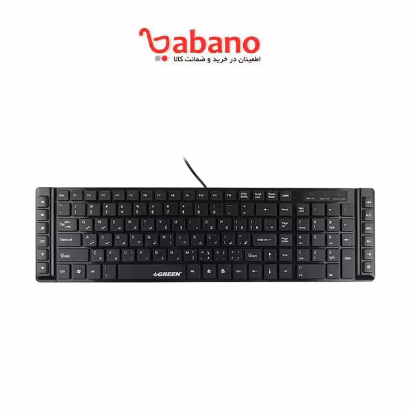 کیبورد با سیم GREEN مدل GK-301 باحروف فارسی