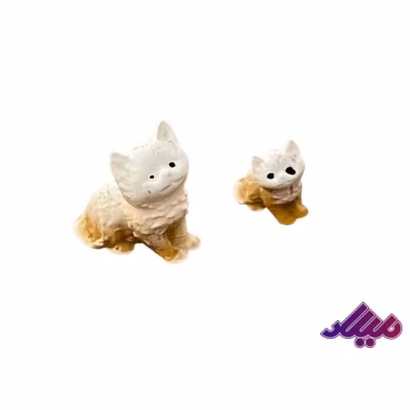 تزئینات گربه 2عددی 1.5 و 1 سانت رنگ رندم