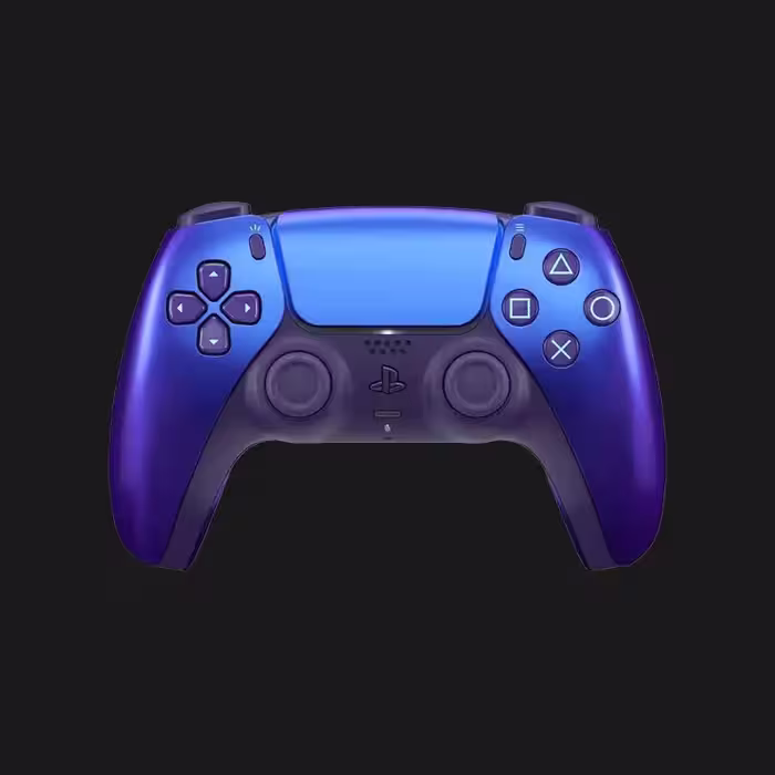 دسته اورجینال وایرلس PS5 DualSense رنگ آبی کروم