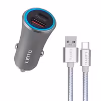 شارژر فندکی 45 وات لیتو مدل LC-C16 به همراه کابل تبدیل microUSB | کالا مکس