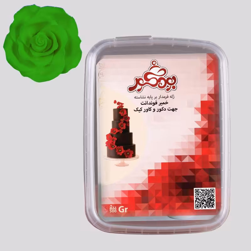 بودکور خمير فوندانت 500 گرم سبز روشن 260028
