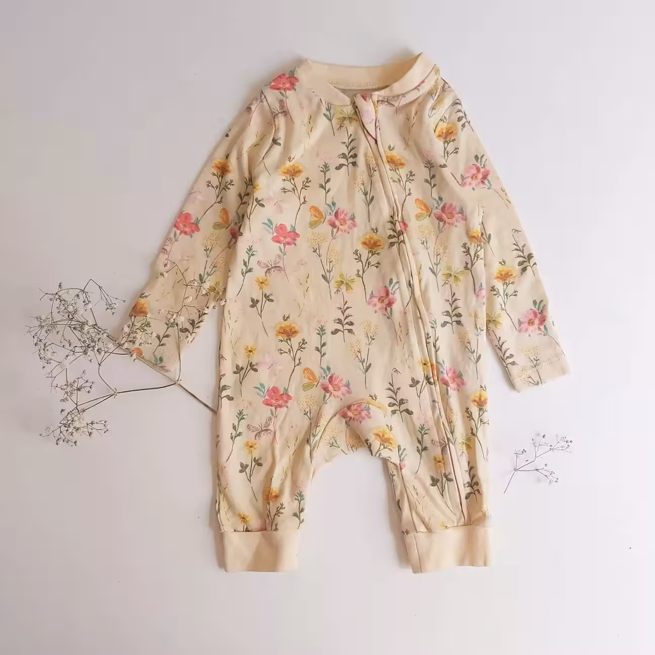 سرهمی اورجینال نوزادی برند TU بدون جوراب سایز 0 تا 3 ماه و نیوبرن و 1 تا 3 ماه صد درصد نخ پنبه 