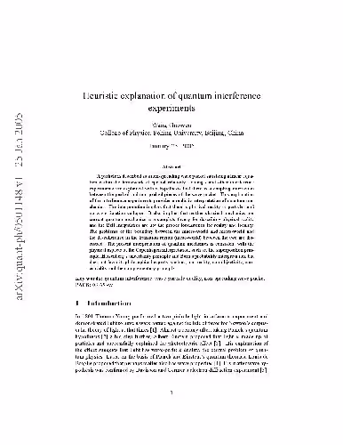 خرید و دانلود نسخه کامل کتاب Heuristic explanation of quantum interference experiments