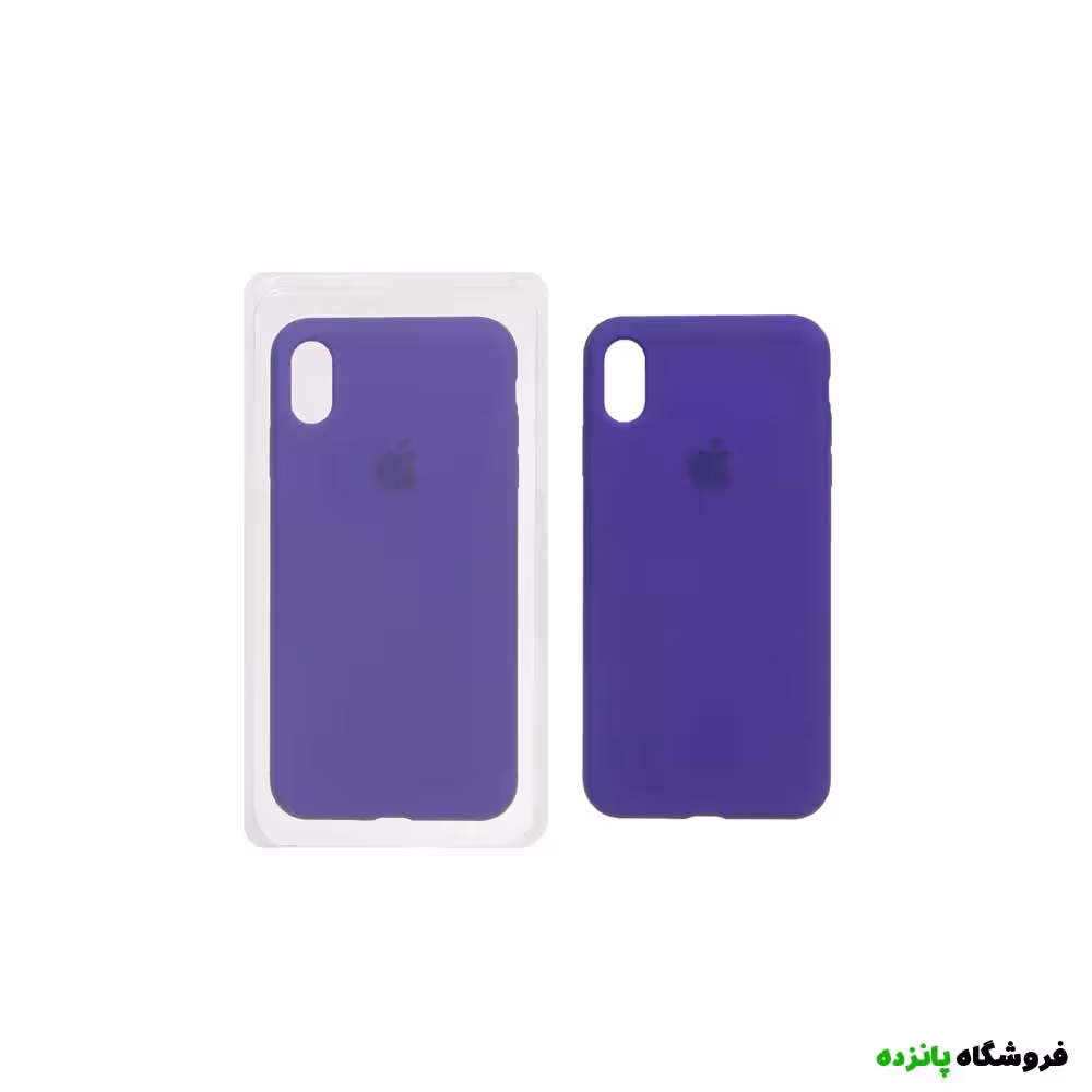 قاب سیلیکونی پاک کنی اورجینال iPhone XS Max – بنفش تیره
