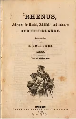 خرید و دانلود نسخه کامل کتاب Rhenus, Jahrbuch für Handel, Schifffahrt und Industrie der Rheinlande