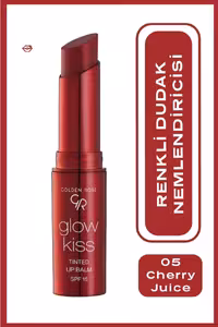 تینت بالم لب glow kiss  گلدن رز شماره 05 cherry juice