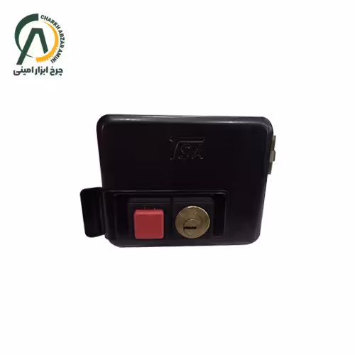 قفل حیاطی برقی بیرون بازشو کلید کامیپوتری تسا مدل 7084