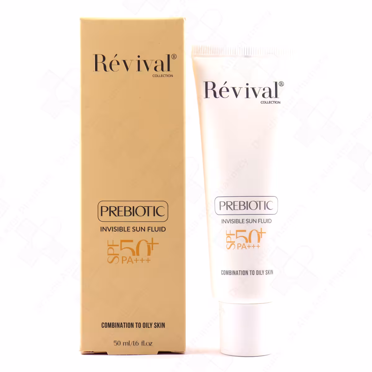 ضد آفتاب فلوئید SPF50 بی رنگ پوست چرب رویوال 50 میلی لیتر