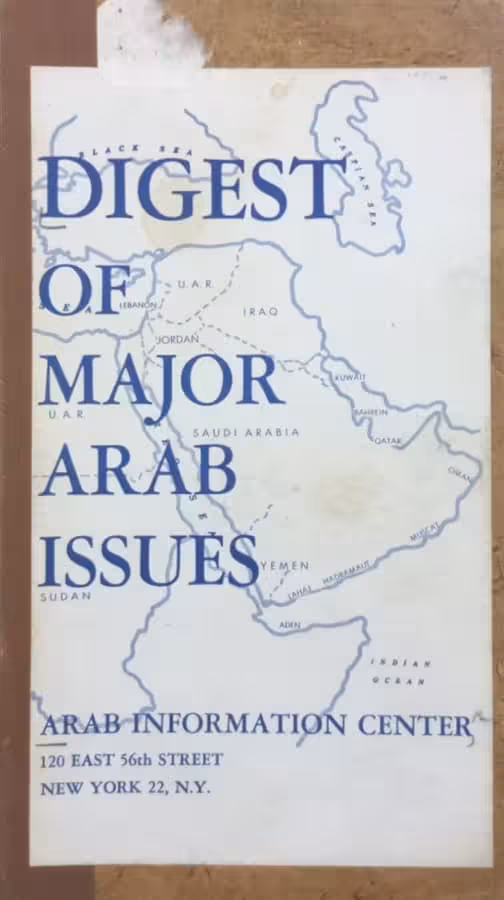 Digest of Major Arab Issues