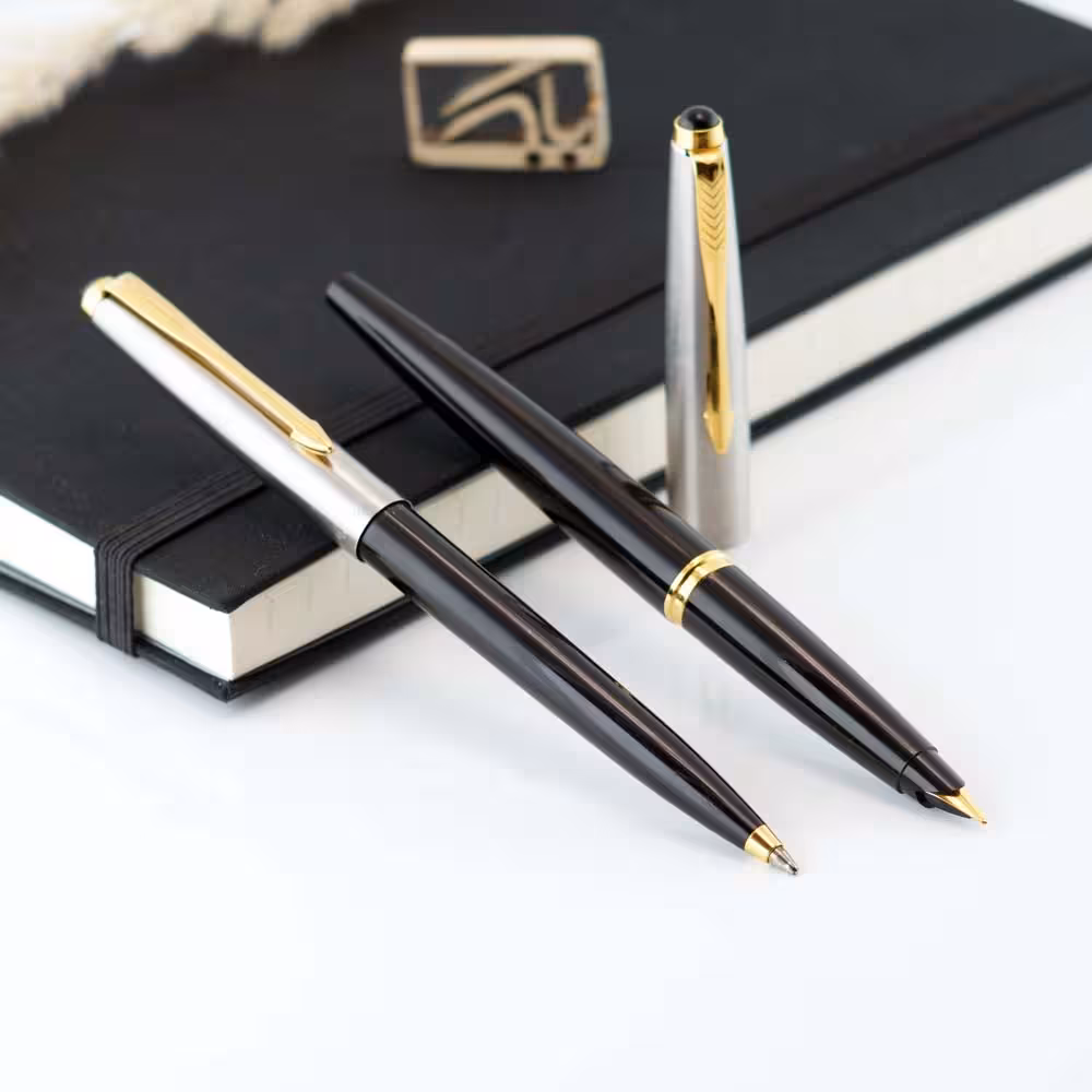 ست خودنویس و خودکار پارکر 45 مشکی [خوش قیمت] PARKER black set 45