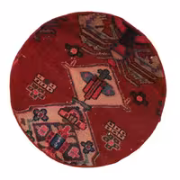 فرش دستباف دایره مدل وینتیج کد 4030232