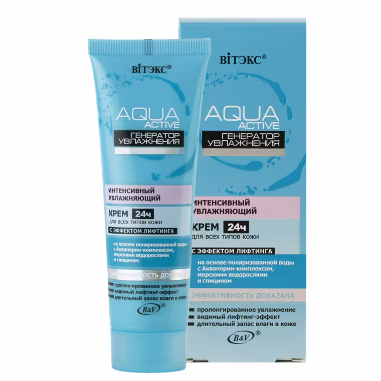 کرم آبرسان فعال آکوا ؛ کرم مرطوب کننده فوری 24 ساعته با اثر لیفت کنندگی 50ml