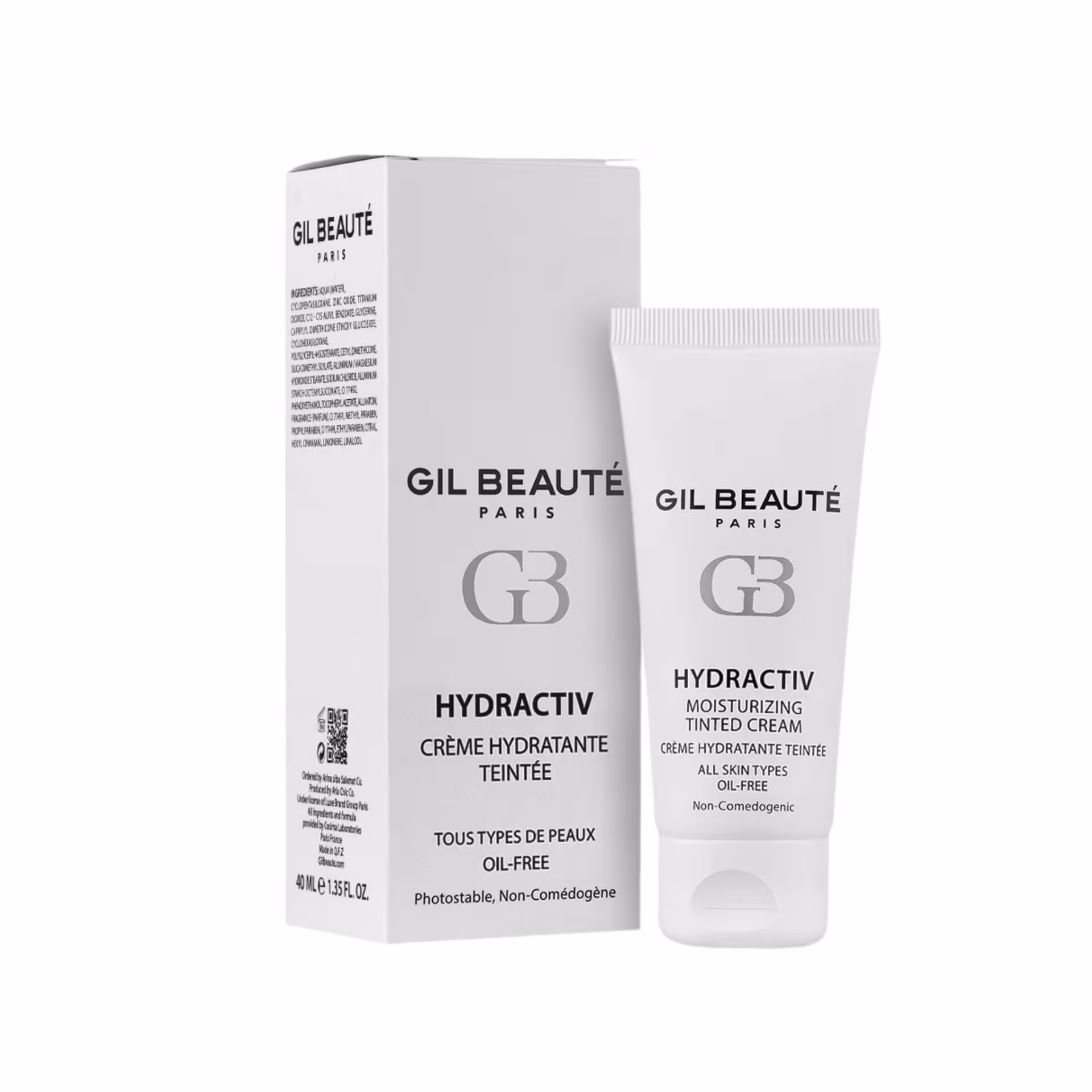 کرم مرطوب کننده رنگی ژیل بوته مدل HYDRACTIV مناسب انواع پوست حجم 40میلی لیتر