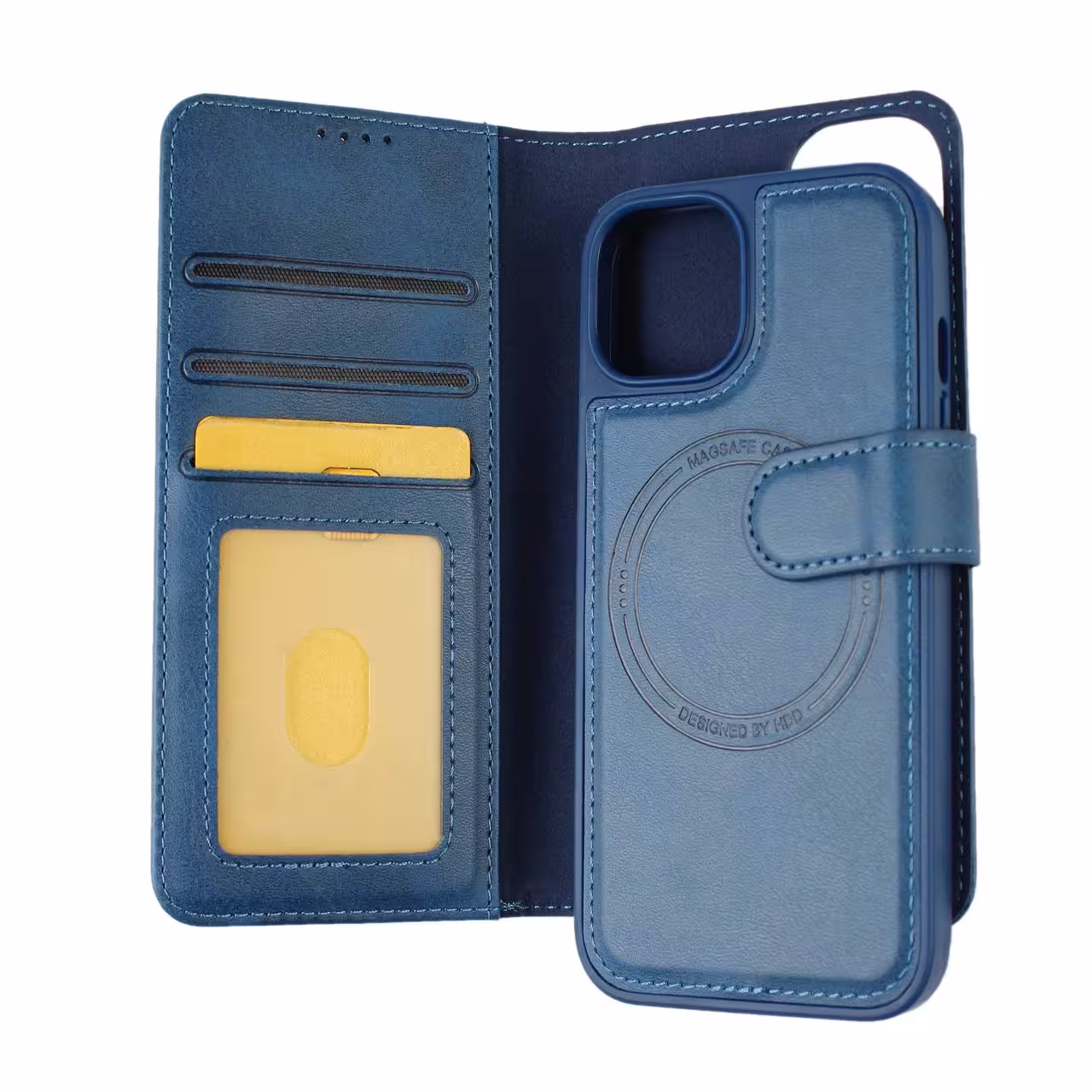 کیف کلاسوری اچ دی دی طرح چرمی مگ سیف مدل LUXURY مناسب برای گوشی موبایل اپل IPHONE 13 pro - کالاوما