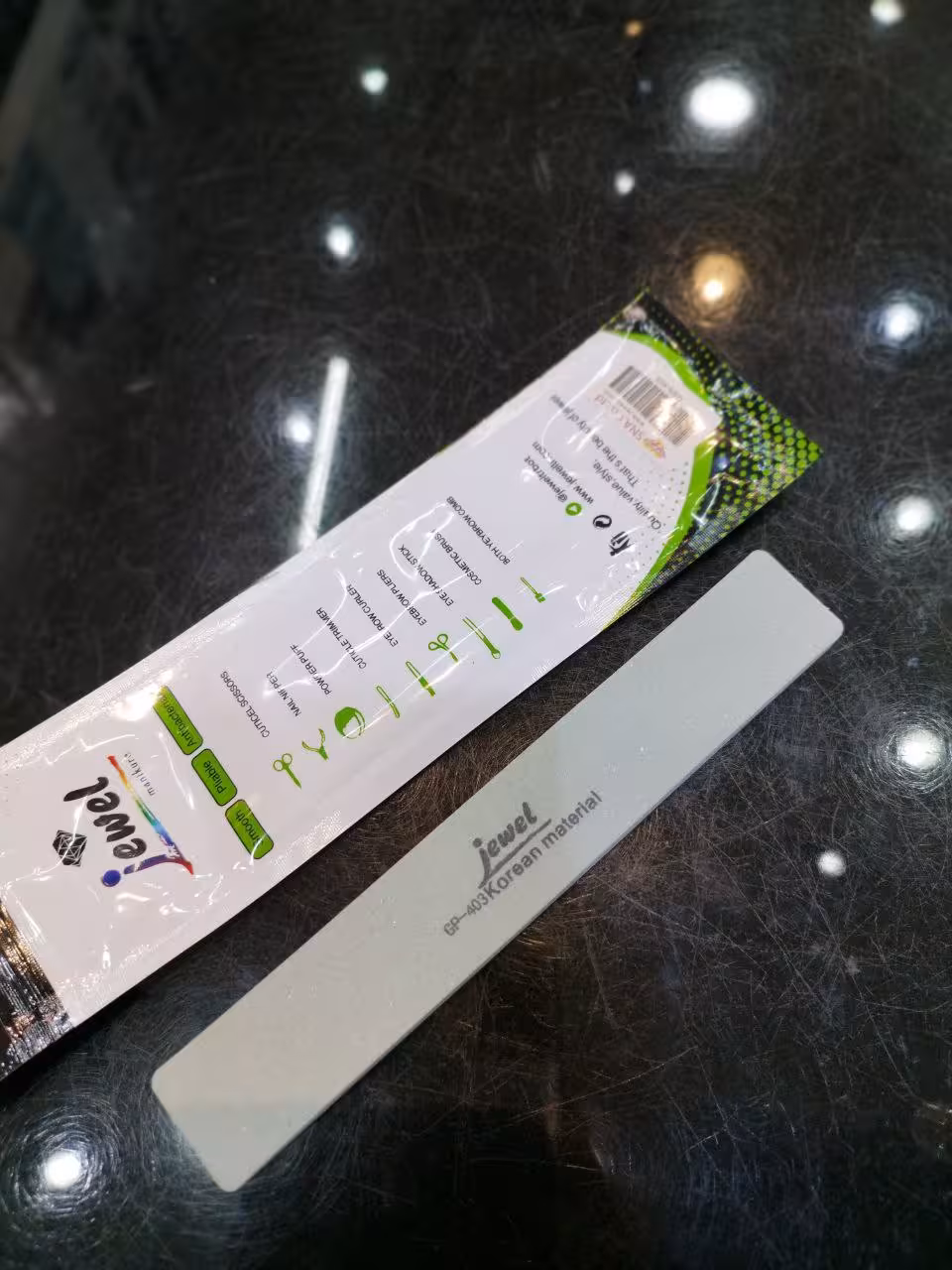 بافر پولیش ناخن مستطیل بلند کره ای مدل GP-403 جول jewel