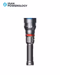 چراغ قوه حرفه ای ضد آب و پر نور پاورولوژی Powerology 4000mAh Waterproof LED Flashlight PPBCHA64-BK