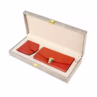 ست چرم زنانه قرمز دایانا کد PL5504