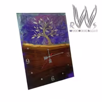 ساعت دیواری چوب و رزین