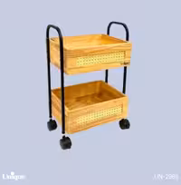 جا پیازی چوب حصیری 2طبقه یونیک کد UN-2965