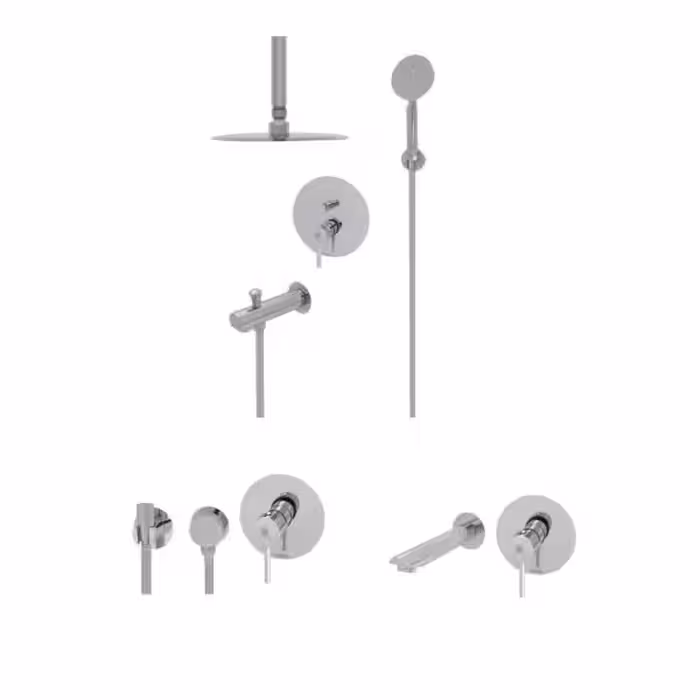 ست شیرآلات توکار شیبه مدل سهند همراه با مغزی