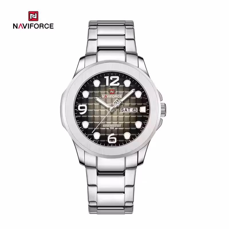 ساعت مچی مردانه نیوی فورس Naviforce NF 9244 S/GY