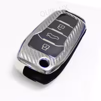 کاور سوییچ TPU طرح کربن ساینا و کوییک اس لاکچری MP – رنگ نقره ای