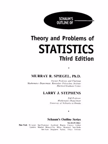 خرید و دانلود نسخه کامل کتاب Schaum's Outline of Statistics